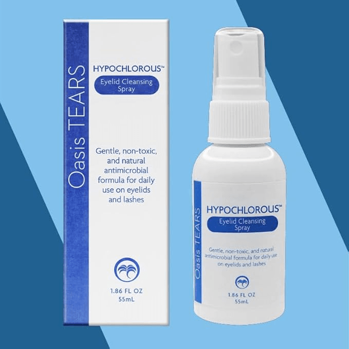Hypochlorous Eyelid Cleansing Spray for Lashes & Eye Care – 55mL