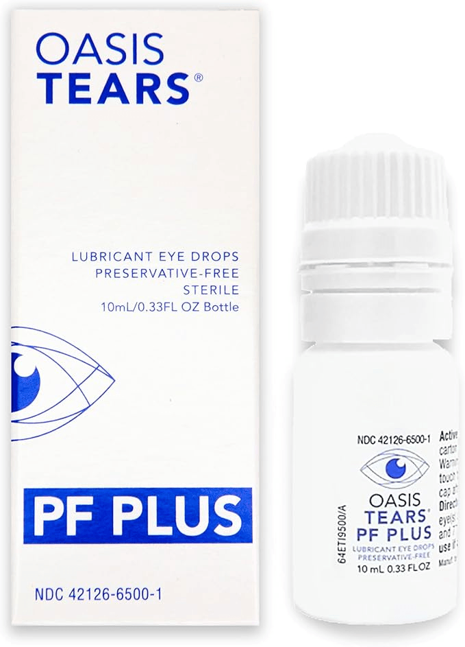 Preservative-free lubricant eye drops for dry eye relief