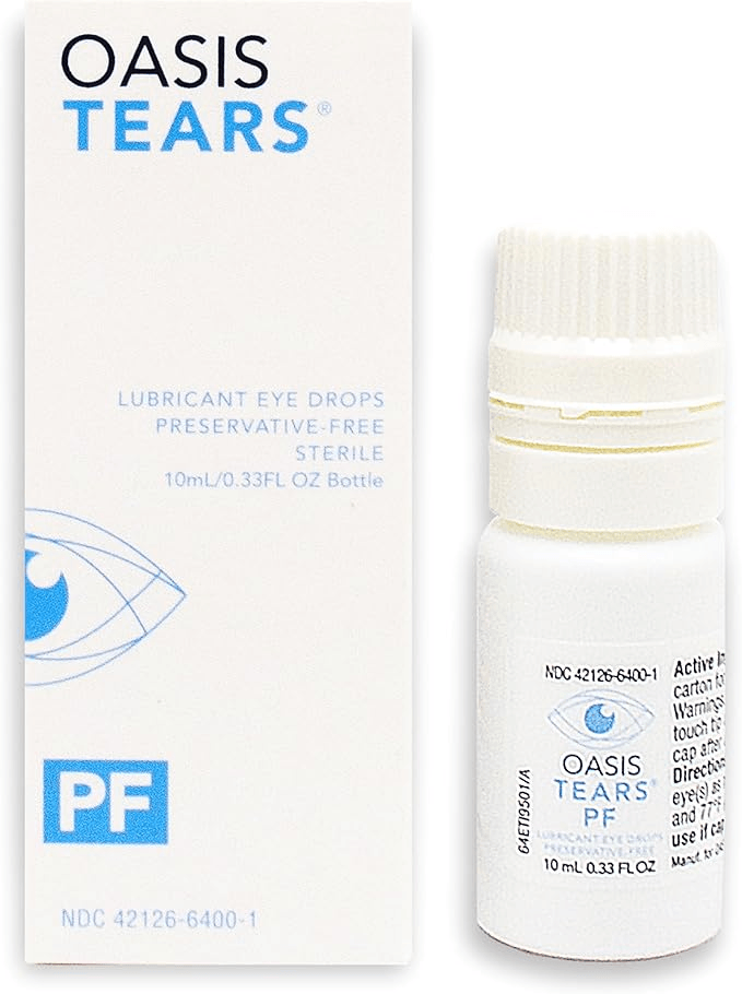 Oasis Tears Preservative-Free Lubricant Eye Drops. – 10 mL Artificial