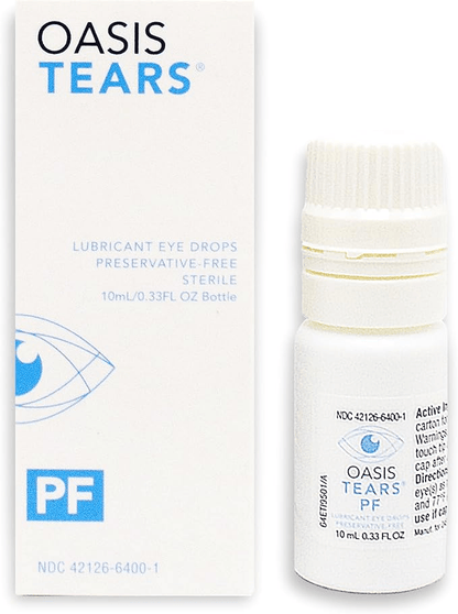 Oasis Tears Preservative-Free Lubricant Eye Drops. – 10 mL Artificial