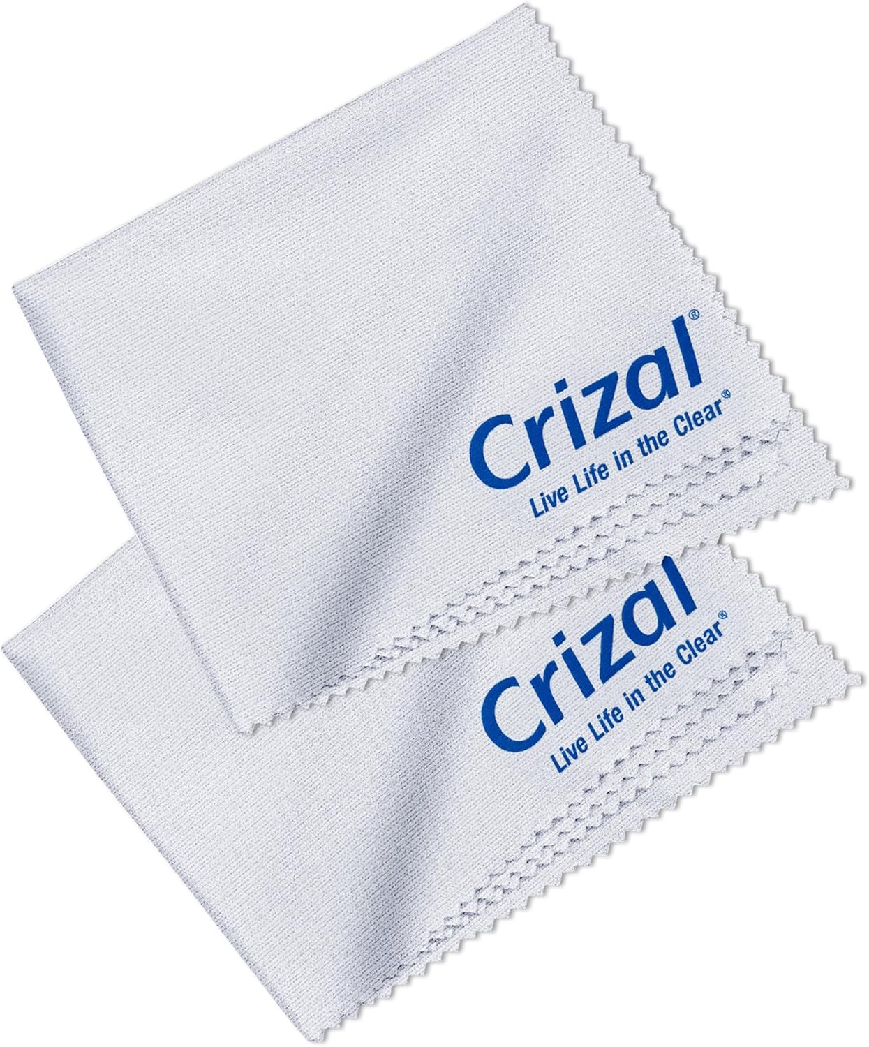 Crizal Microfiber Cleaning Cloths for Eyeglasses – Designed & Tested by CRIZAL® for AR-Coated Lenses – Safe Lens Cleaning Without Scratching-4 Pack