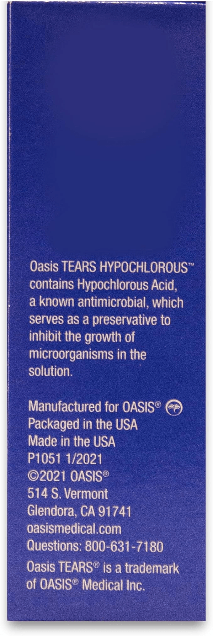 Hypochlorous eyelid cleansing spray for lashes and eyelids